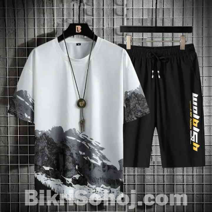 High Quality T-shirt & Half Pant Set Color